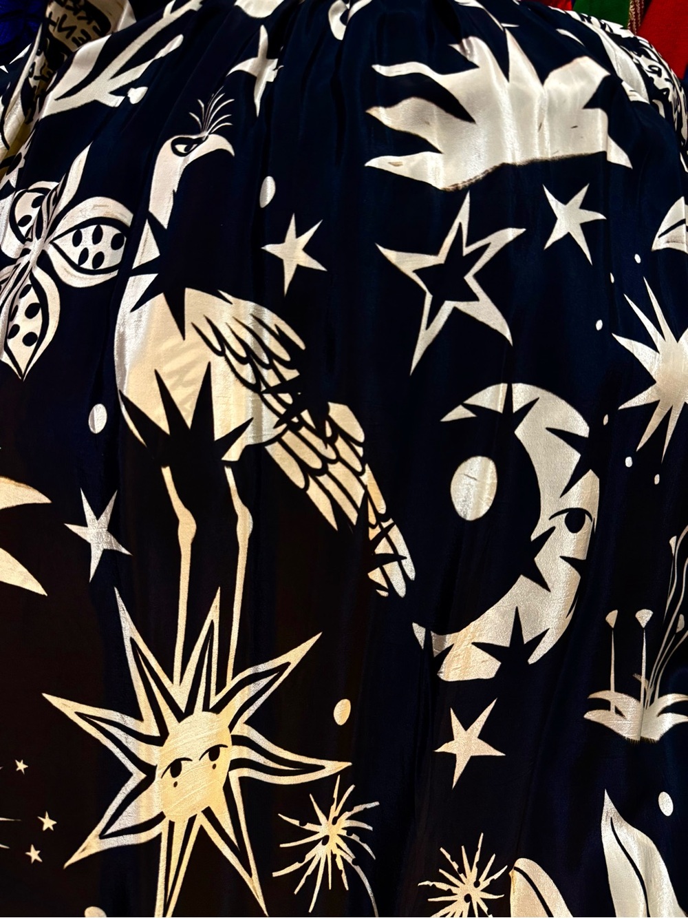 NWT Anthropologie Farm Rio Black & White Cerrado Sky Maxi Dress boho - Picture 16 of 16